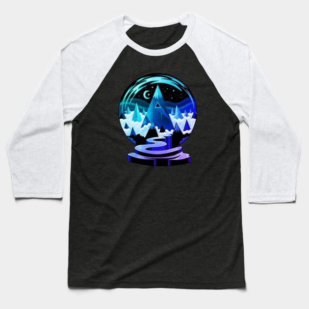 SnOoo Globe Baseball T-Shirt by stevenlefcourt